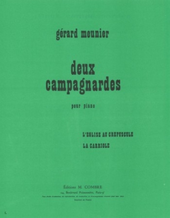 MEUNIER Grard Campagnardes (2) piano Partition