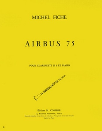 FICHE Michel Airbus 75 clarinette et piano Partition