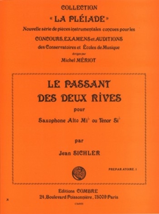 SICHLER Jean Le Passant des 2 rives saxophone alto ou tnor et piano Partition