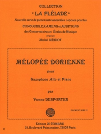 DESPORTES Yvonne Mlope dorienne saxophone et piano Partition