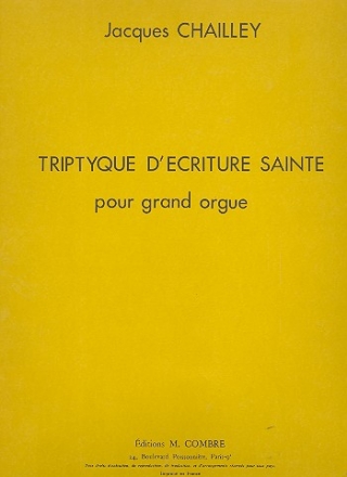 Triptyque d'criture sainte pour orgue