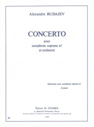 RUDAJEV Alexandre Concerto pour saxophone soprano Op.125 saxophone et piano (rduction) Partition