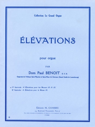 Elvations pour les Sanctus des messes IX-X-XI (6) pour orgue