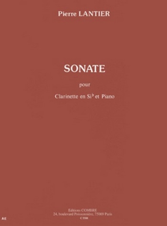 LANTIER Pierre Sonate clarinette sib et piano Partition