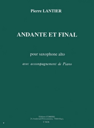 LANTIER Pierre Andante et final saxophone alto et piano Partition