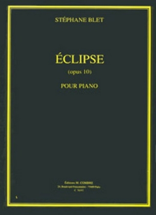 BLET Stphane Eclipse Op.10 piano Partition