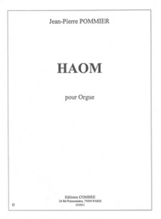 POMMIER Jean-Pierre Haom orgue Partition