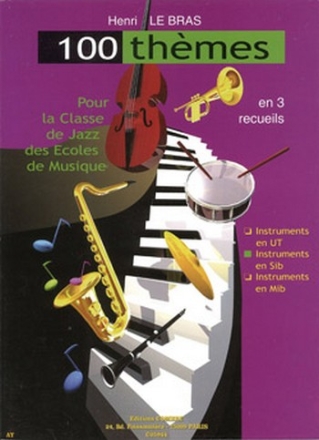 LE BRAS Henri Thmes pour classe de jazz (100) Vol.2 instruments en sib Partition
