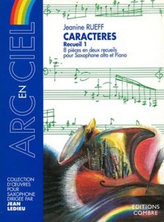 RUEFF Jeanine Caractres - recueil 1 (4 pices) saxophone et piano Partition