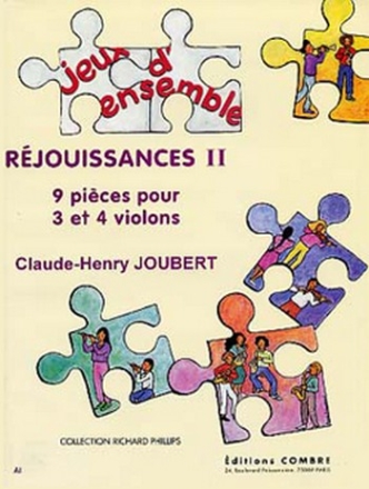 JOUBERT Claude-Henry Rjouissances II (9 pices) 3 et 4 violons Partition