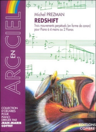 PREZMAN Michel Redshift (3 mouvements perptuels en forme de canons) piano  4 mains ou 2 pianos Partition