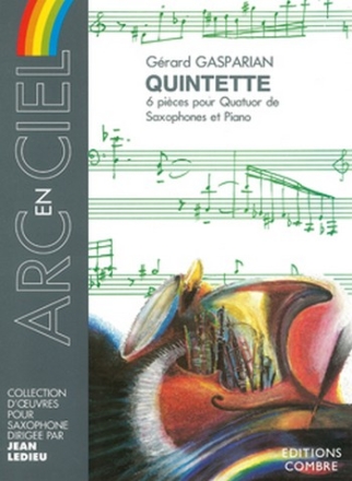 GASPARIAN Grard Quintette quatuor de saxophones et piano Partition