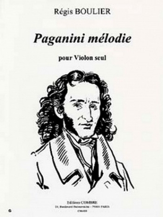 BOULIER Rgis Paganini mlodie violon seul Partition