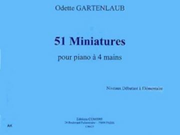 GARTENLAUB Odette Miniatures (51) piano  4 mains Partition