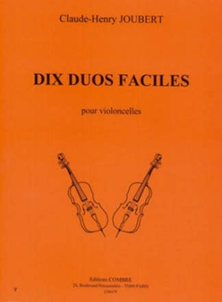 JOUBERT Claude-Henry Duos faciles (10) 2 violoncelles Partition