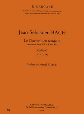 BACH Johann Sebastian Clavier bien tempr 2e livre, cahier C n13  18 analyse Partition