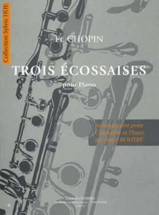 CHOPIN Frdric / BOUTRY Roger Ecossaises pour piano (3) clarinette et piano Partition
