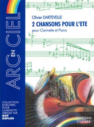 DARTEVELLE Olivier Chansons pour l't (2) clarinette et piano Partition