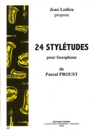 PROUST Pascal Styltudes (24) saxophone Partition
