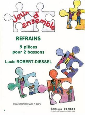 ROBERT-DIESSEL Lucie Refrains (9 pices) 2 bassons Partition
