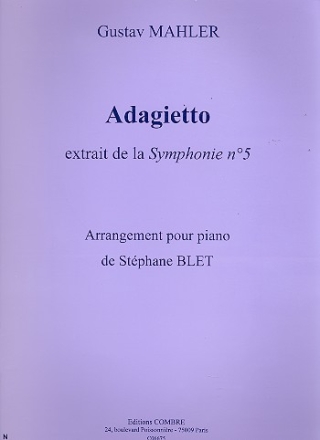 Adagietto de la symphine no.5  pour piano