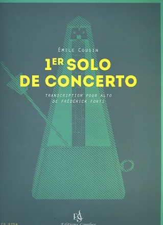 Solo no.1 du concert pour violon et orchestre pour alto et piano