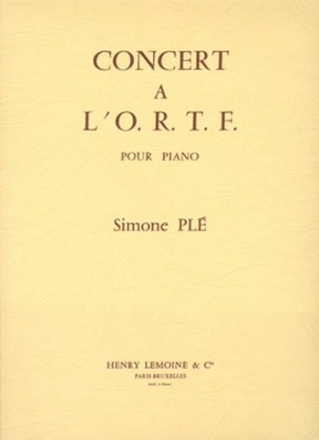 PLE Simone Concert  l'O.R.T.F. piano Partition