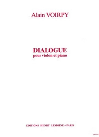 VOIRPY Alain Dialogue violon et piano Partition