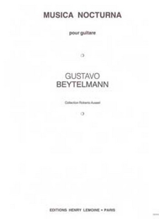 BEYTELMANN Gustavo Musica Nocturna guitare Partition