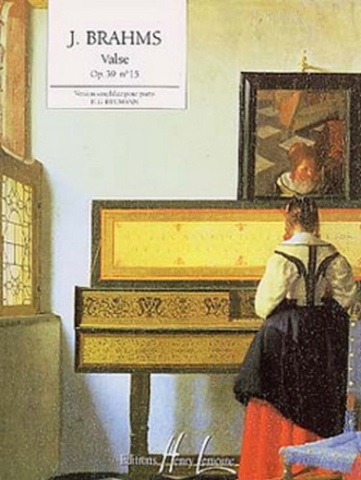 BRAHMS Johannes Valse Op.39 n15 piano Partition