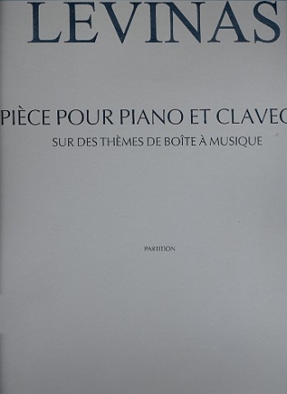 Pice pour piano et clavecin Partition