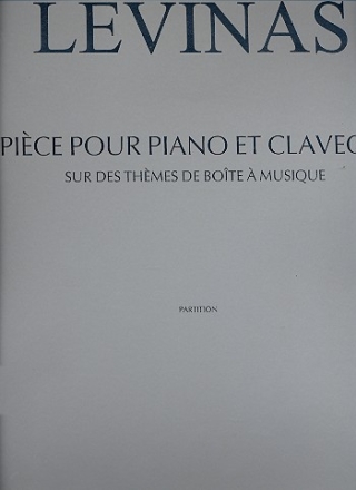 Pice pour piano et clavecin Partition