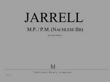 M.P./P.M - Nachlese 2b pour 2 clarinettes partition