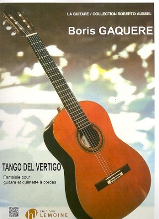 Tango vertigo pour guitare, 2 violons, alto, violoncelle et contrebasse partition et parties