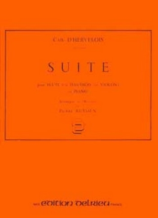 CAIX d'HERVELOIS Louis Suite flte ou hautbois ou violon et piano Partition