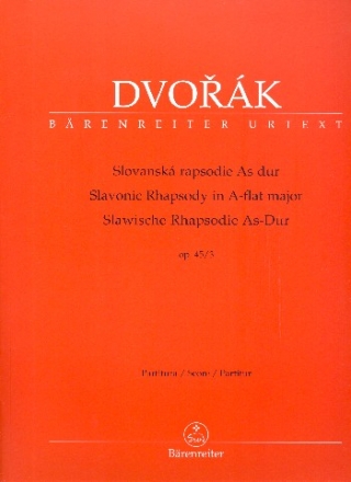 Slawische Rhapsodie As-Dur op.45,3 fr Orchester Partitur