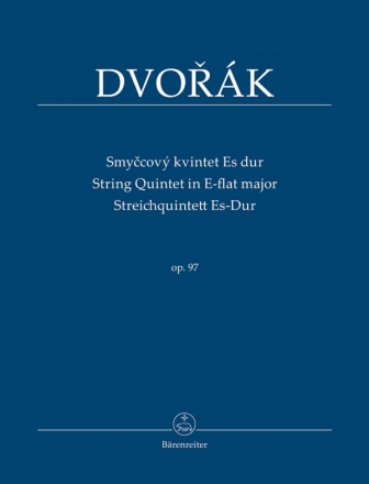 Quintett Es-Dur op.97 fr 2 Violinen, 2 Violen und Violoncello Studienpartitur