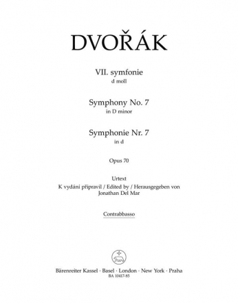 Sinfonie d-Moll Nr.7 op.70 fr Orchester Kontraba