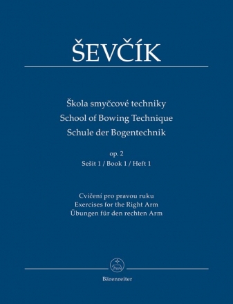 Schule der Bogentechnik op.2 Band 1 fr Violine (tschech/en/dt)