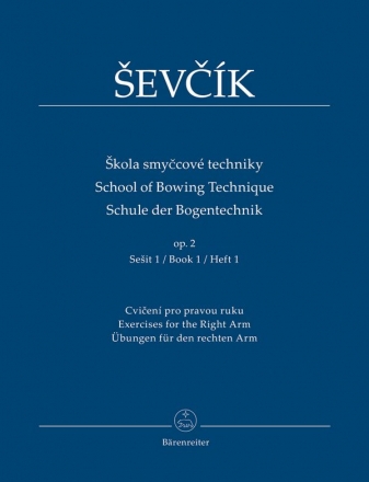 Schule der Bogentechnik op.2 Band 1 fr Violine (tschech/en/dt)