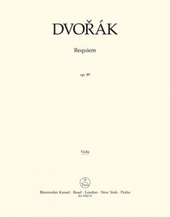 BA9582-79 Requiem op.89 fr Soli, gem Chor und Kammerorchester Viola