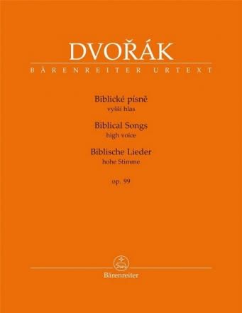 Biblische Lieder op.99 fr hohe Stimme und Klavier