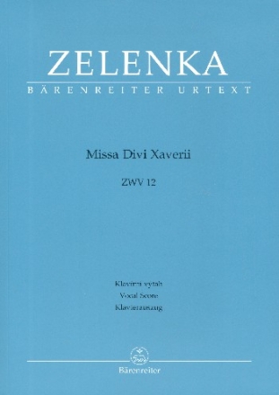Missa Divi Xaverii ZWV12 fr Soli, gem Chor und Orchester Klavierauszug (la)