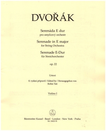 Serenade E-Dur op.22 fr Streichorchester Violine 1