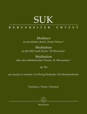 Meditation ber den altbhmischen St. Wenzels-Choral op.35a fr Streichorchester Partitur
