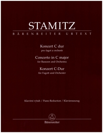 Konzert C-Dur fr Fagott und Orchester Klavierauszug