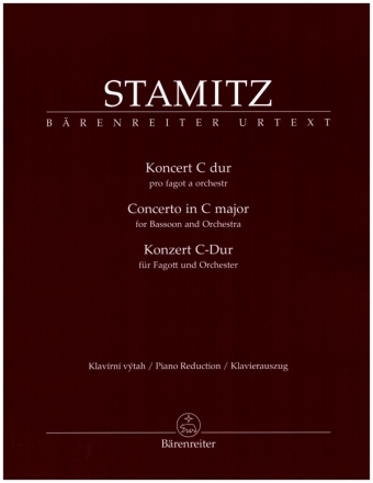 Konzert C-Dur fr Fagott und Orchester Klavierauszug