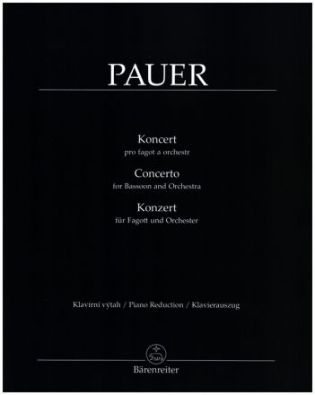 Konzert fr Fagott und Orchester Klavierauszug