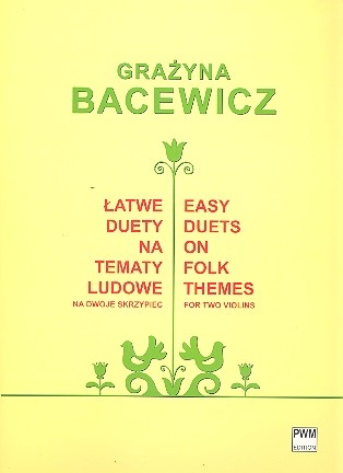 Easy Duets on Folk Themes for 2 violins score