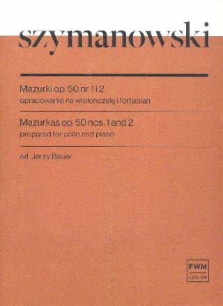 Mazurkas op.50 no.1 and 2 for violoncello and piano